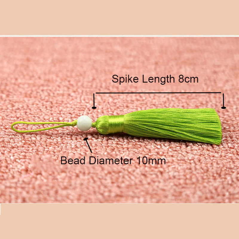 2 buc/lot 8 cm Bowler scurt grăsime ciucuri mătase franjuri breton ciucuri cheie agățat ciucuri pentru perdele accesorii de decorare a casei