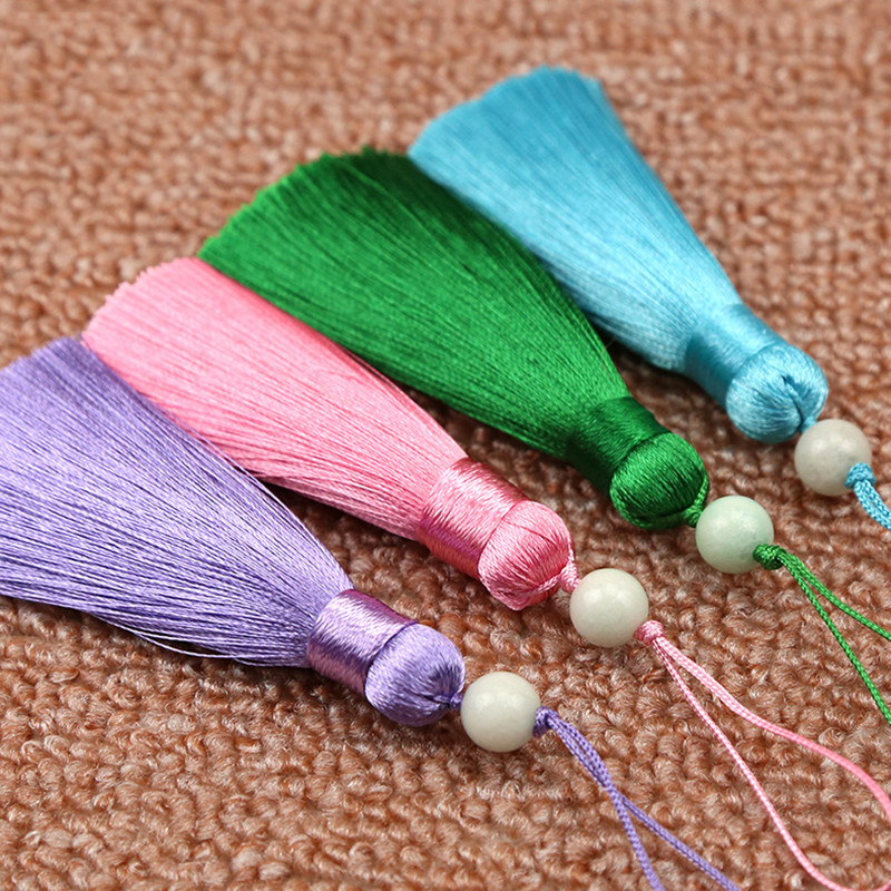 2 buc/lot 8 cm Bowler scurt grăsime ciucuri mătase franjuri breton ciucuri cheie agățat ciucuri pentru perdele accesorii de decorare a casei