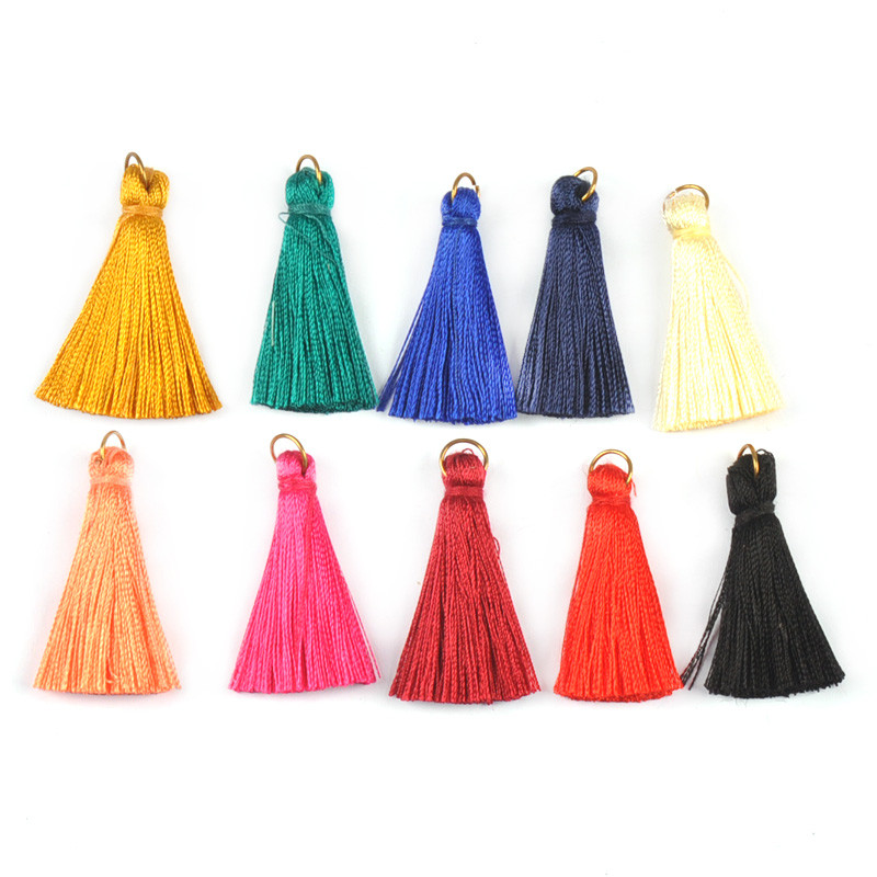 10gb Krāsains Mini Pušķis Bārkstis Kulons DIY Ballīte Iekarināms Gredzens Auklas Apdares Apģērbi Aizkari Rotaslietas Dekors Pušķi Mežģīnes C3203