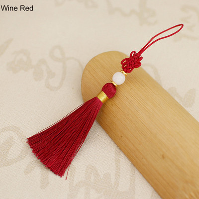 5gab./partija Ķīniešu mezglu pušķis zīda bārkstis sprādzieni Pušķu dekorēšana Pušķi zīda pušķiem Ķīniešu īpašības Dāvanu rotājumi