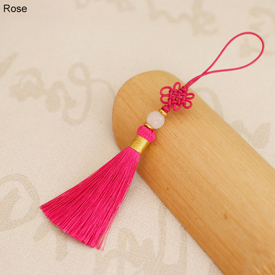 5gab./partija Ķīniešu mezglu pušķis zīda bārkstis sprādzieni Pušķu dekorēšana Pušķi zīda pušķiem Ķīniešu īpašības Dāvanu rotājumi