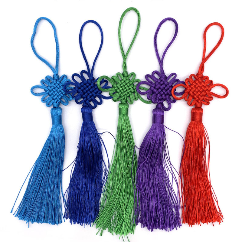 Ķīniešu mezglu pušķi Spike Gluds poliestera pušķis Rokdarbi DIY Dekorācijas Šūšana Mājas apdares aksesuāri Kāzu ballīte