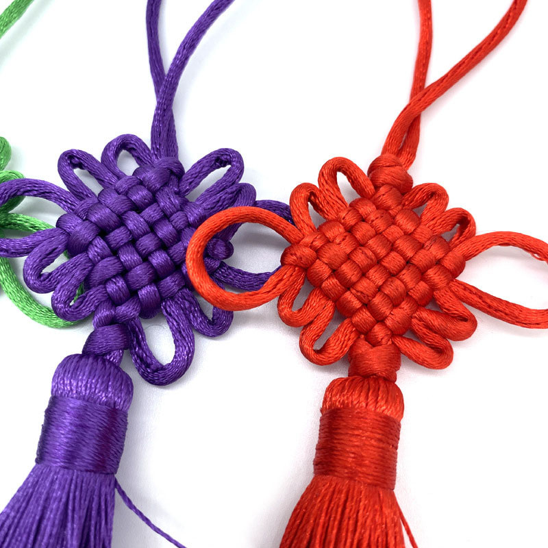 Ķīniešu mezglu pušķi Spike Gluds poliestera pušķis Rokdarbi DIY Dekorācijas Šūšana Mājas apdares aksesuāri Kāzu ballīte