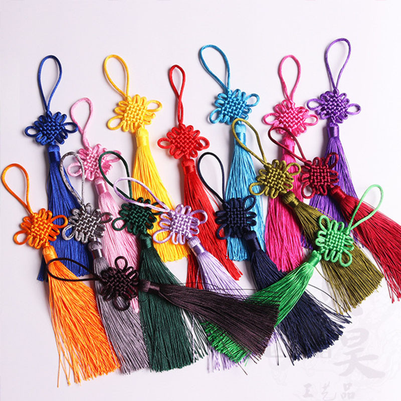 Ķīniešu mezglu pušķi Spike Gluds poliestera pušķis Rokdarbi DIY Dekorācijas Šūšana Mājas apdares aksesuāri Kāzu ballīte