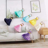 ISequins 10 gab/partija 2 cm mini zīdainu pušķu krāsas mazo pušķu rotaslietas diy aizkaru atslēgu piekariņu soma kulonu dekorēšanas piederumi