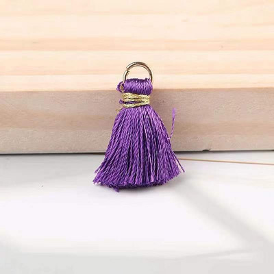 ISequins 10 gab/partija 2 cm mini zīdainu pušķu krāsas mazo pušķu rotaslietas diy aizkaru atslēgu piekariņu soma kulonu dekorēšanas piederumi