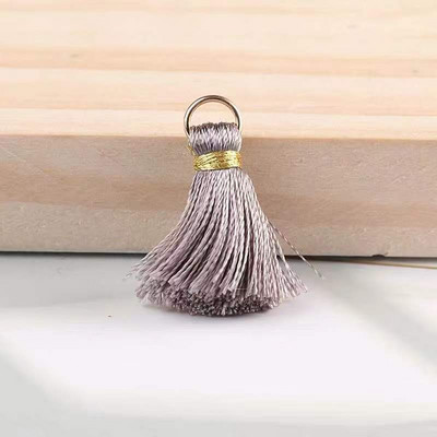 ISequins 10 gab/partija 2 cm mini zīdainu pušķu krāsas mazo pušķu rotaslietas diy aizkaru atslēgu piekariņu soma kulonu dekorēšanas piederumi