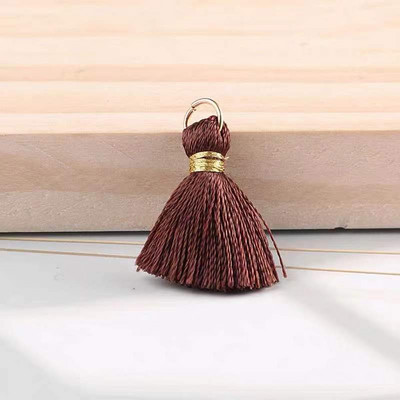 ISequins 10 gab/partija 2 cm mini zīdainu pušķu krāsas mazo pušķu rotaslietas diy aizkaru atslēgu piekariņu soma kulonu dekorēšanas piederumi