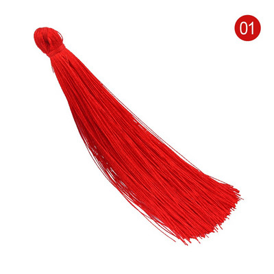 15gab 9cm gari kokvilnas zīda pušķi Auskari piekariņi piekariņi satīna pušķi DIY rotaslietu iegūšanai