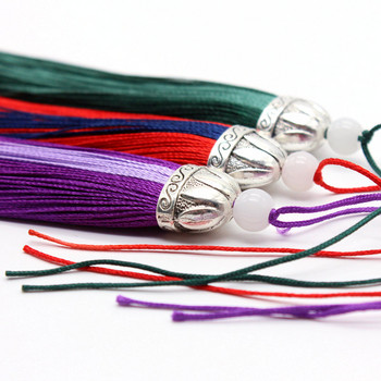 1 τεμ. 100mm Πολύχρωμη φούντα Ice Silk Hanging Ear DIY Ρούχα Προσαρμοσμένη σελιδοδείκτης Αξεσουάρ Διακόσμησης σπιτιού Υλικό Κρεμαστό