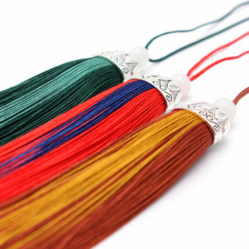 1 τεμ. 100mm Πολύχρωμη φούντα Ice Silk Hanging Ear DIY Ρούχα Προσαρμοσμένη σελιδοδείκτης Αξεσουάρ Διακόσμησης σπιτιού Υλικό Κρεμαστό