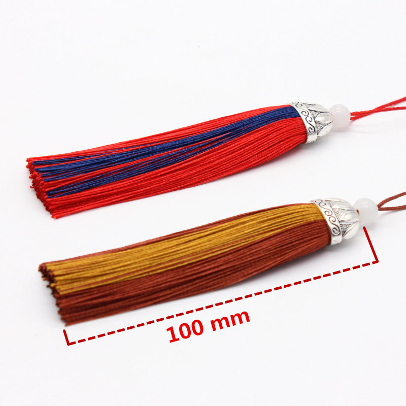 1vnt 100 mm įvairiaspalvis kutas ledinis šilkas, kabantis ausyje, pasidaryk pats, drabužiai pagal užsakymą namų dekoravimo priedai Medžiaga pakabukas