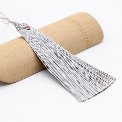 2Gb Zivju mutes pušķis ledus zīda poliestera metāla vāciņš grāmatzīme piekarināma auss diy rotaslietas dekorēšanas piederumi ķīniešu mezglu pušķis