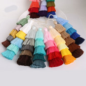 1 db/tétel 5 rétegű poliészter selyem bojt medál 15cm hosszú pamut bojt Esküvői dekorációhoz Barkács varrás függöny Kiegészítők