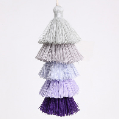 1 db/tétel 5 rétegű poliészter selyem bojt medál 15cm hosszú pamut bojt Esküvői dekorációhoz Barkács varrás függöny Kiegészítők