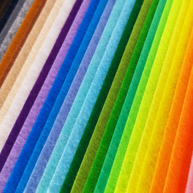 10/40 gab. Neausts rokdarbu filca audums 10 cm raibs audumu komplekts bērniem, scrapbooking lelles šūšanas amatniecība, DIY stepēšanas palags