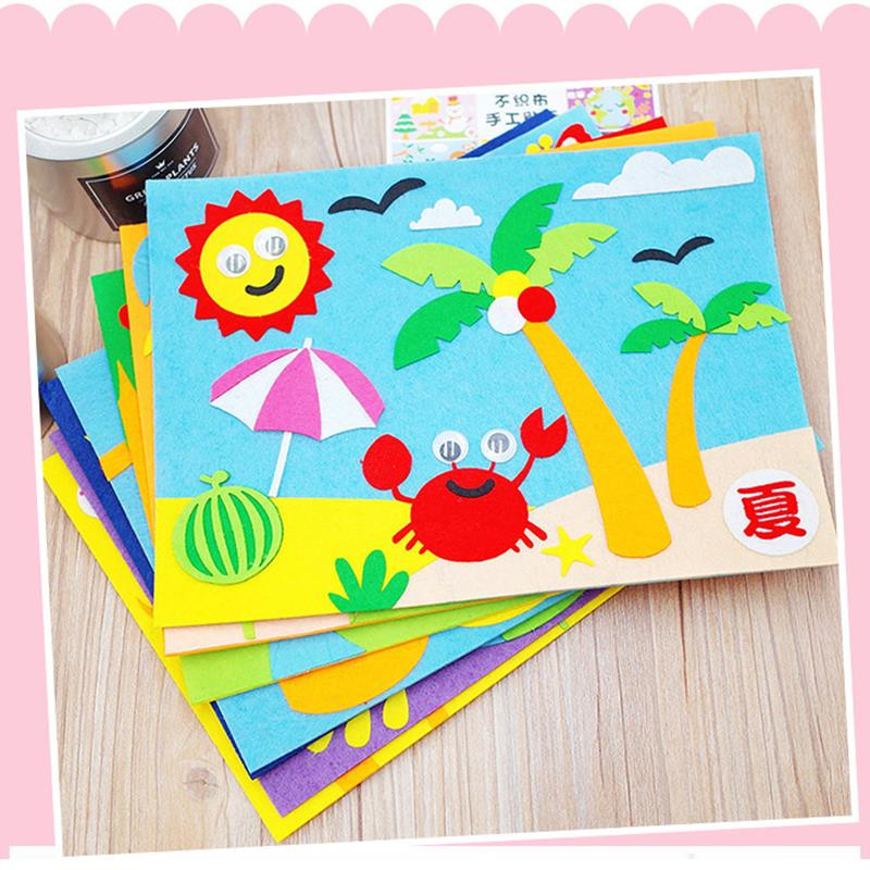 10/40 gab. Neausts rokdarbu filca audums 10 cm raibs audumu komplekts bērniem, scrapbooking lelles šūšanas amatniecība, DIY stepēšanas palags