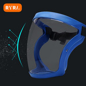 Saugumo apsauga Veido skydelis Visas veido skydelis virtuvės įrankiams, nuo alyvos purslų atsparus važiavimo/motociklo vėjui atspari akinių kaukė