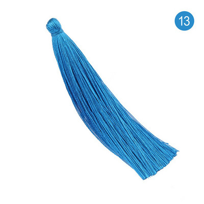 20db/tétel Szín 9cm Bojt Barkácsolás Poliészter Bojt ékszerekhez Fülbevaló Kiegészítők Kézzel készített könyvjelzőhöz Hosszú selyem bojt