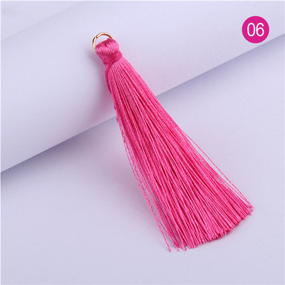 50db 6,5cm poliészter szövet bojt barkács medál ékszer karkötő kulcstartó bojt vágási folyamat bojtvarrás kiegészítők