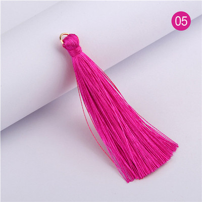 50db 6,5cm poliészter szövet bojt barkács medál ékszer karkötő kulcstartó bojt vágási folyamat bojtvarrás kiegészítők