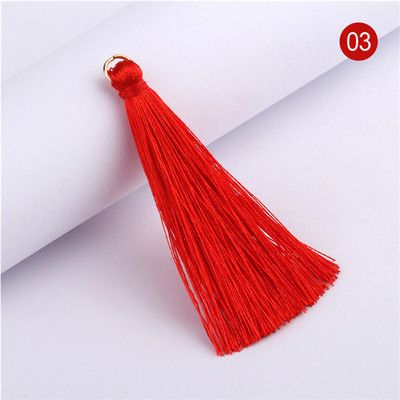 50db 6,5cm poliészter szövet bojt barkács medál ékszer karkötő kulcstartó bojt vágási folyamat bojtvarrás kiegészítők