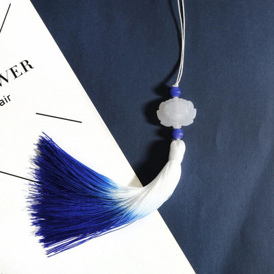 26 cm-es selyem színátmenetes bojt autódíszek Függönyszíj csattartó Ablak díszítő kiegészítők