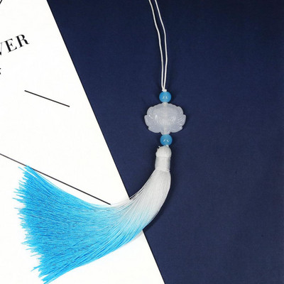 26 cm-es selyem színátmenetes bojt autódíszek Függönyszíj csattartó Ablak díszítő kiegészítők