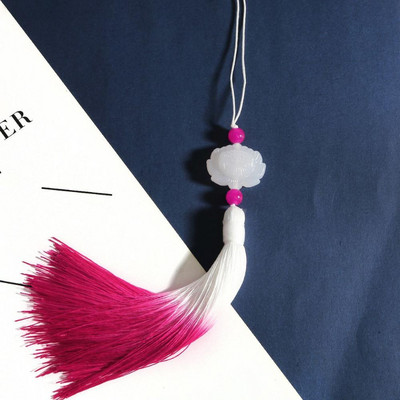 26 cm-es selyem színátmenetes bojt autódíszek Függönyszíj csattartó Ablak díszítő kiegészítők