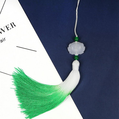 26 cm-es selyem színátmenetes bojt autódíszek Függönyszíj csattartó Ablak díszítő kiegészítők