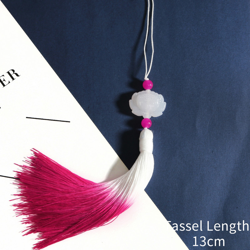 26 cm-es selyem színátmenetes bojt autódíszek Függönyszíj csattartó Ablak díszítő kiegészítők