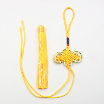 5 gab. Daļēji pabeigti zelta malas ķīniešu mezglu pušķi DIY mājas aizkari Apģērbi Aksesuāri Automašīnu atslēgu piekariņi Kulonu pušķi amatniecībai