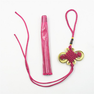 5 gab. Daļēji pabeigti zelta malas ķīniešu mezglu pušķi DIY mājas aizkari Apģērbi Aksesuāri Automašīnu atslēgu piekariņi Kulonu pušķi amatniecībai