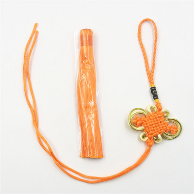 5 gab. Daļēji pabeigti zelta malas ķīniešu mezglu pušķi DIY mājas aizkari Apģērbi Aksesuāri Automašīnu atslēgu piekariņi Kulonu pušķi amatniecībai