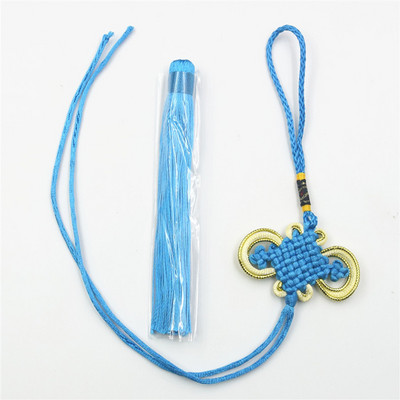 5 gab. Daļēji pabeigti zelta malas ķīniešu mezglu pušķi DIY mājas aizkari Apģērbi Aksesuāri Automašīnu atslēgu piekariņi Kulonu pušķi amatniecībai