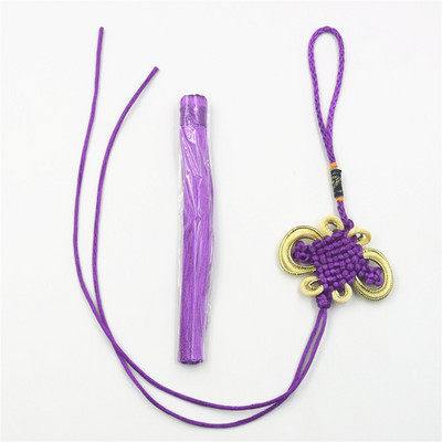 5 gab. Daļēji pabeigti zelta malas ķīniešu mezglu pušķi DIY mājas aizkari Apģērbi Aksesuāri Automašīnu atslēgu piekariņi Kulonu pušķi amatniecībai