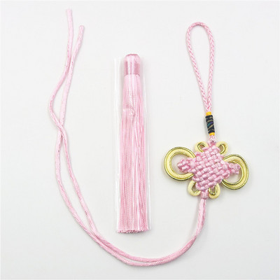 5 gab. Daļēji pabeigti zelta malas ķīniešu mezglu pušķi DIY mājas aizkari Apģērbi Aksesuāri Automašīnu atslēgu piekariņi Kulonu pušķi amatniecībai