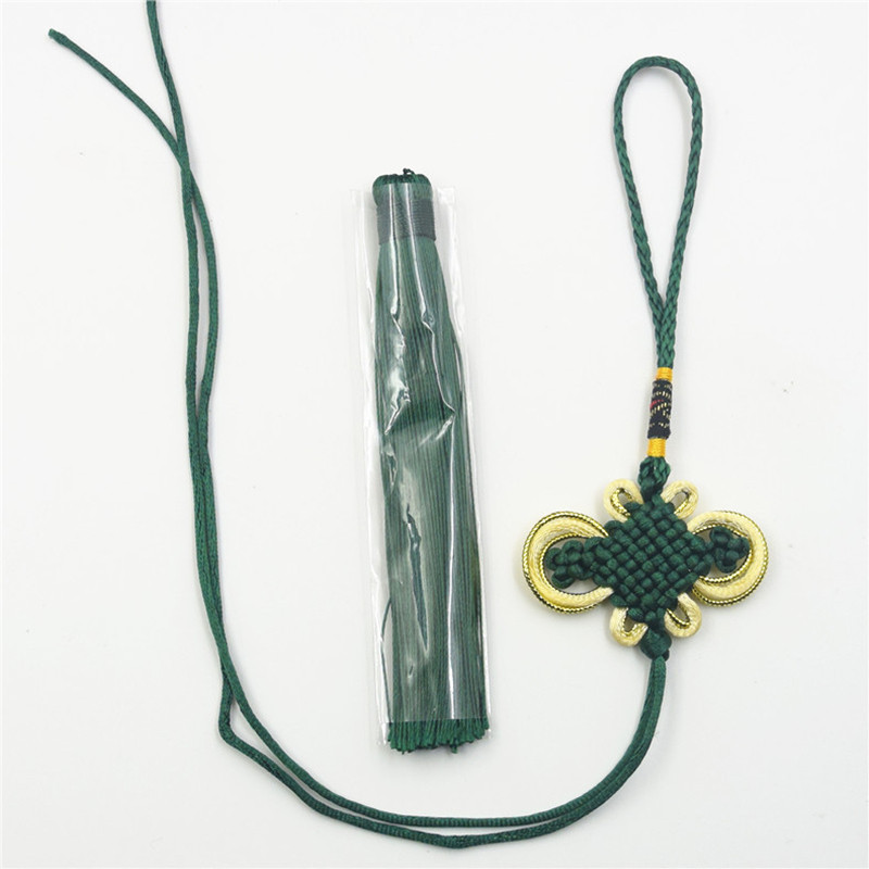 5 gab. Daļēji pabeigti zelta malas ķīniešu mezglu pušķi DIY mājas aizkari Apģērbi Aksesuāri Automašīnu atslēgu piekariņi Kulonu pušķi amatniecībai