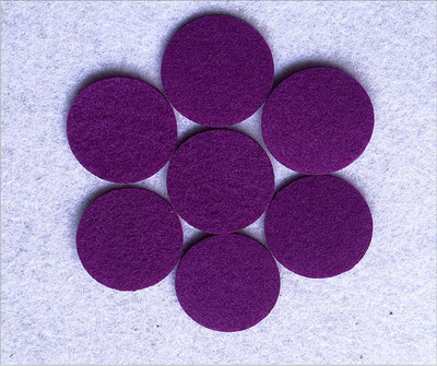 100 kom 3 CM Okrugli šareni filcani zakrpe Jastučići od tkanine Filc Cvijeće Pribor za šivanje Lutke Igračke Kućne zidne naljepnice Ručno izrađene rukotvorine