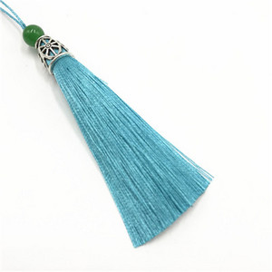 5 db 9 cm-es zöld gyöngyök selyem bojt rojt varrás frufru bojt díszítő dekoratív függöny bojt kézműves ékszerekhez barkácsolt graftkészítés