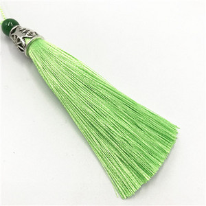 5 db 9 cm-es zöld gyöngyök selyem bojt rojt varrás frufru bojt díszítő dekoratív függöny bojt kézműves ékszerekhez barkácsolt graftkészítés