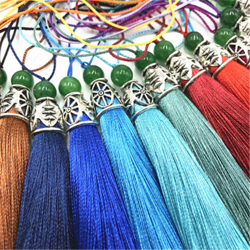 5 db 9 cm-es zöld gyöngyök selyem bojt rojt varrás frufru bojt díszítő dekoratív függöny bojt kézműves ékszerekhez barkácsolt graftkészítés