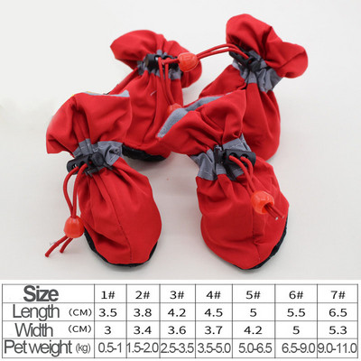 4 kom/set Vodootporne zimske cipele za pse Protuklizne Čizme za kišu i snijeg Debela topla obuća za male mačke Štence Čarape Čizme