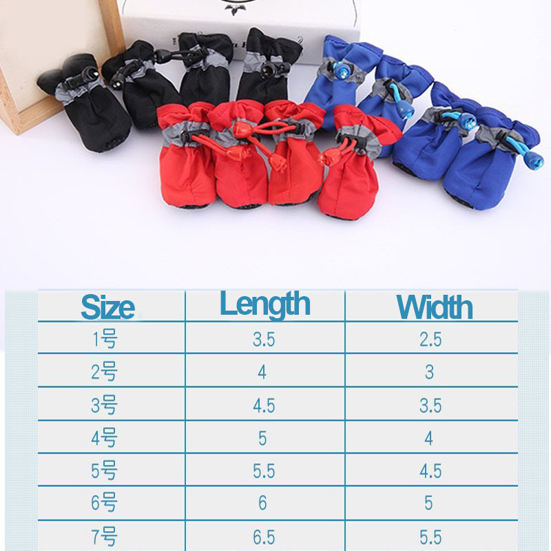 4 kom/set Vodootporne zimske cipele za pse Protuklizne Čizme za kišu i snijeg Debela topla obuća za male mačke Štence Čarape Čizme