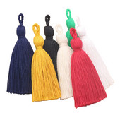 XUNZHE 10 DB tiszta pamut 8cm bojt barkács medál ékszer függöny ruházat dekorációs kiegészítők kulcstartó kézitáska medál