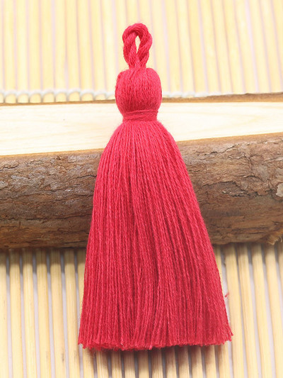 XUNZHE 10 DB tiszta pamut 8cm bojt barkács medál ékszer függöny ruházat dekorációs kiegészítők kulcstartó kézitáska medál