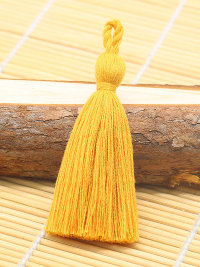 XUNZHE 10 DB tiszta pamut 8cm bojt barkács medál ékszer függöny ruházat dekorációs kiegészítők kulcstartó kézitáska medál