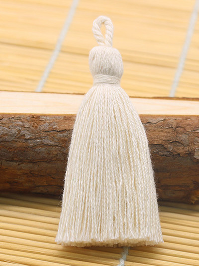 XUNZHE 10 DB tiszta pamut 8cm bojt barkács medál ékszer függöny ruházat dekorációs kiegészítők kulcstartó kézitáska medál