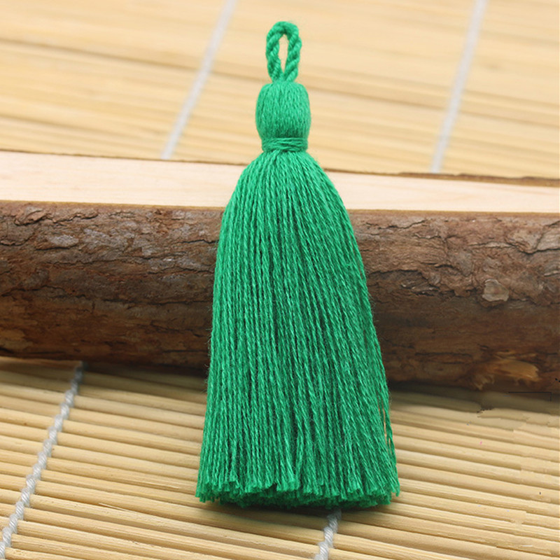 XUNZHE 10 DB tiszta pamut 8cm bojt barkács medál ékszer függöny ruházat dekorációs kiegészítők kulcstartó kézitáska medál