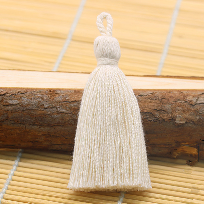 XUNZHE 10 DB tiszta pamut 8cm bojt barkács medál ékszer függöny ruházat dekorációs kiegészítők kulcstartó kézitáska medál